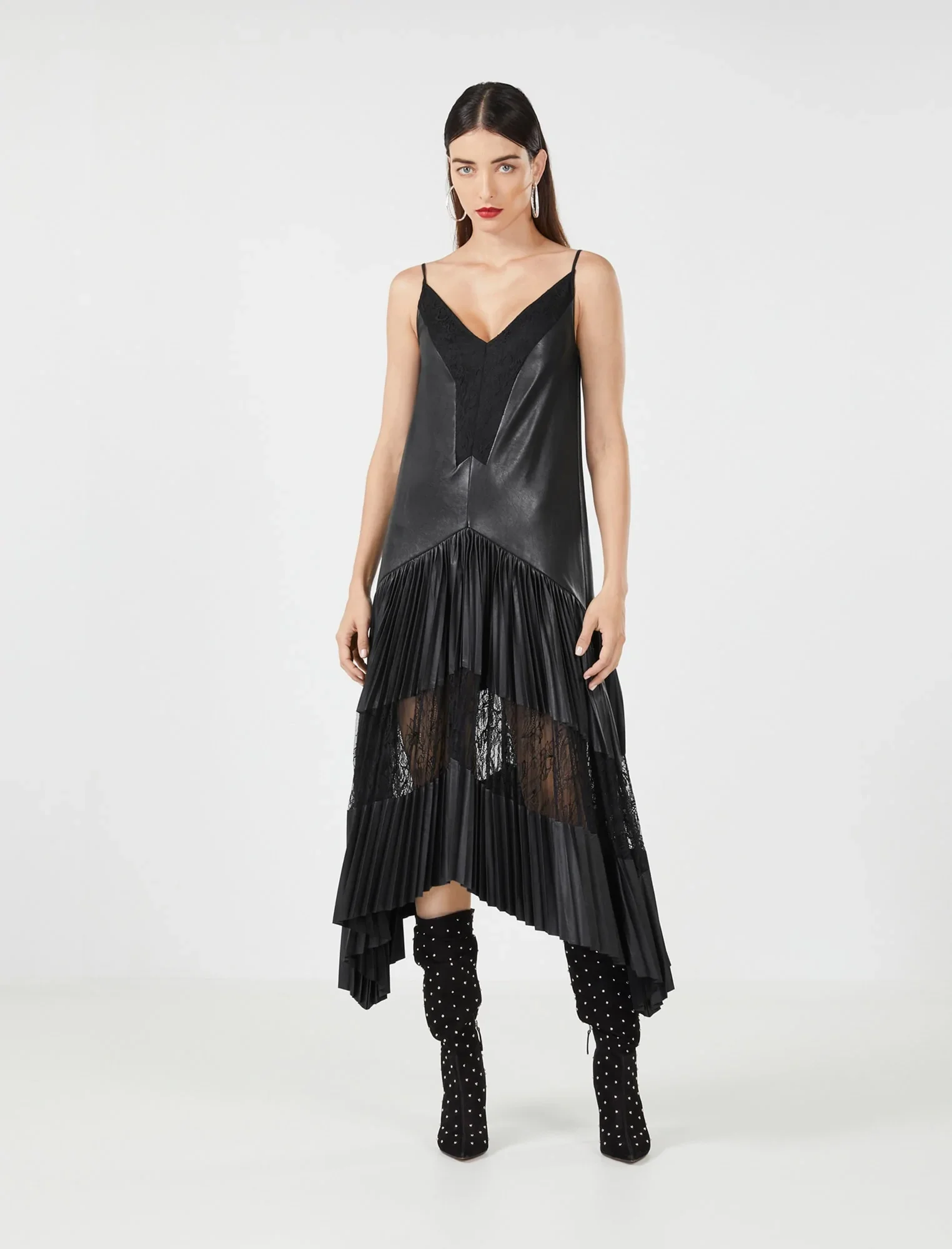 Image of Ariana Faux Leather Dress