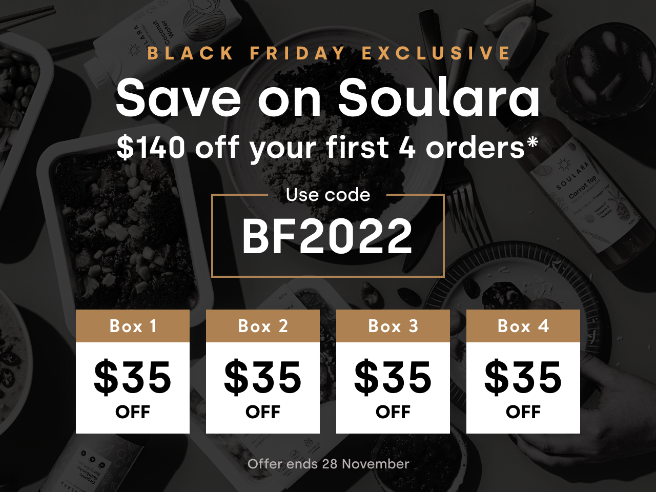 Save on Soulara: $140 off your first 4 orders