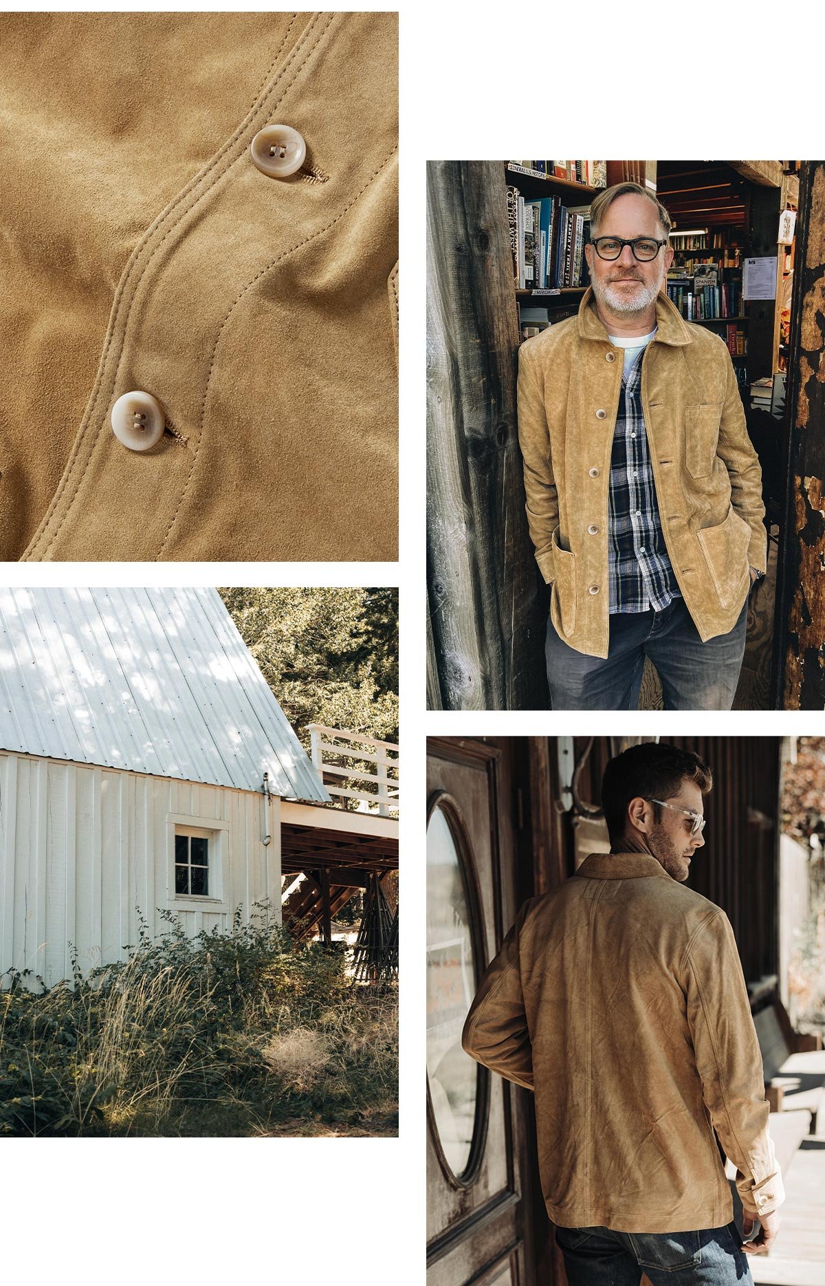 The Ojai Jacket in Suede and Bruce Pask