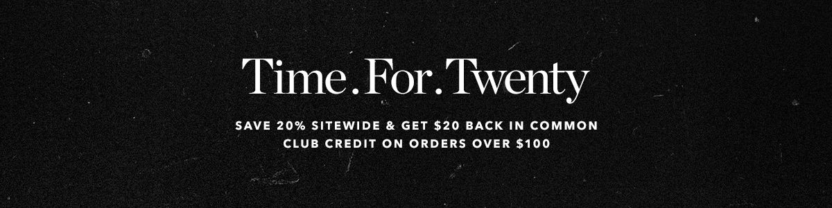Save 20% Sitewide