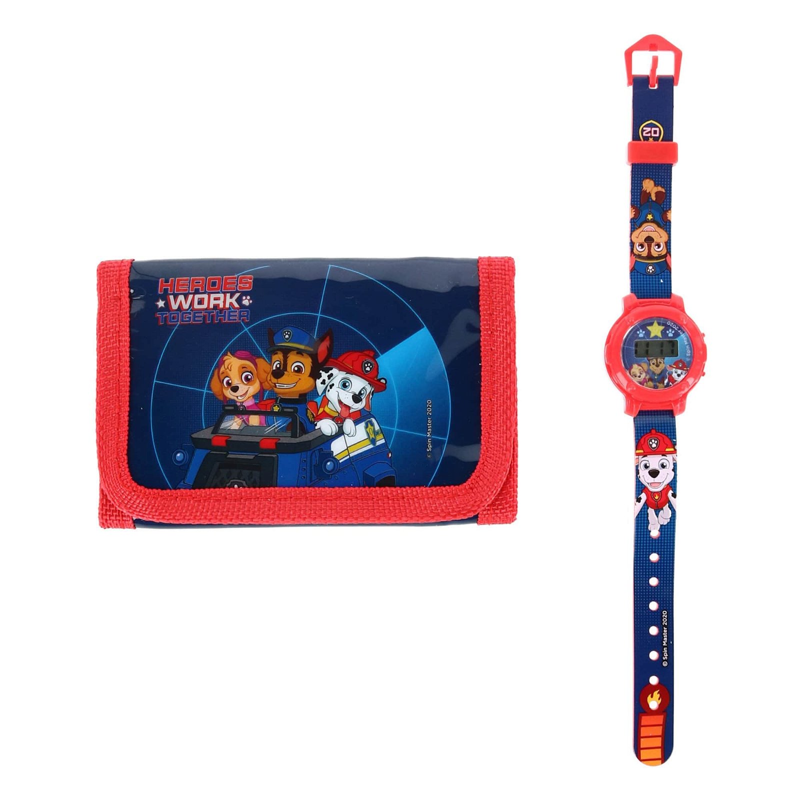 Image of Textiel Trade Kid's Nickelodeon Paw Patrol Wallet and Digital Watch Set