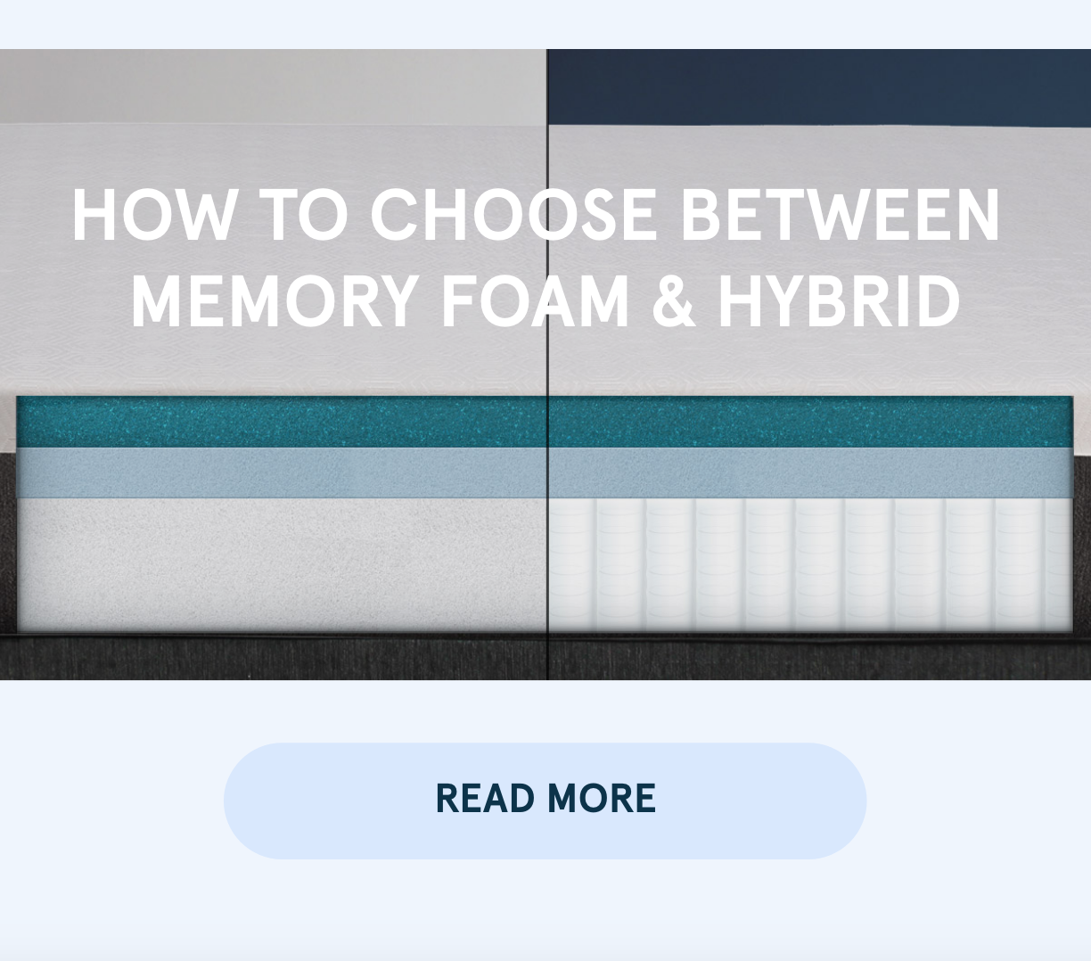 How to Choose Between Memory Foam & Hybrid