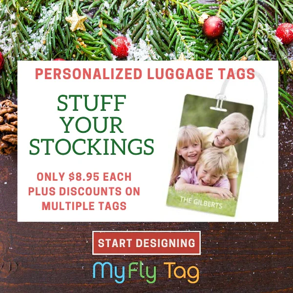 Stuff your stockings with one-of-a-kind luggage tags!