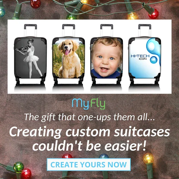 Customize your luggage with your favorite photos!