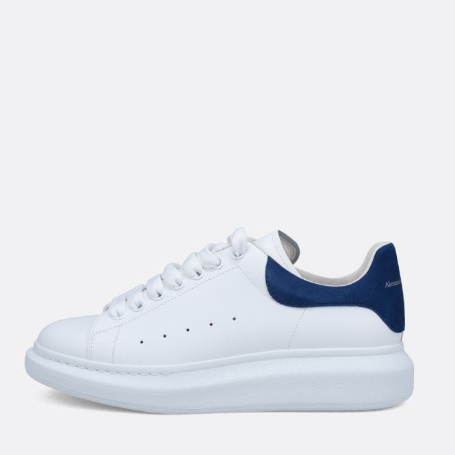 White & Paris Blue Oversized Sneakers