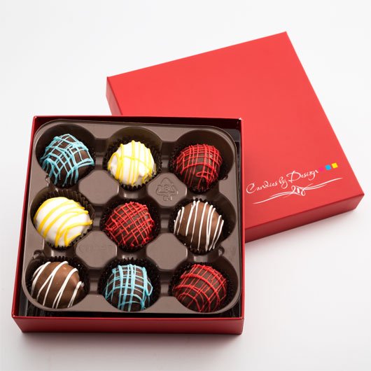 Assorted Chocolate Truffles - 9 Count