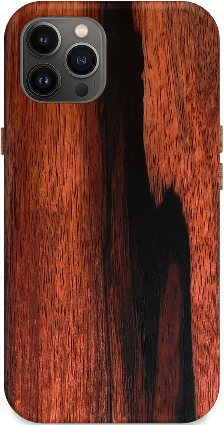 Image of Kerf Select Macassar Ebony Wood Phone Case