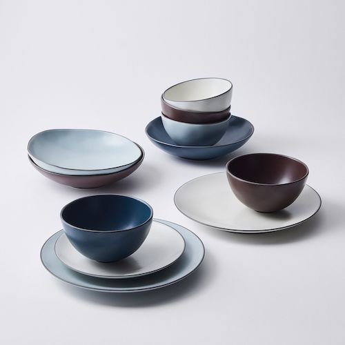 Recycled Clay Stacked Organic Dinnerware