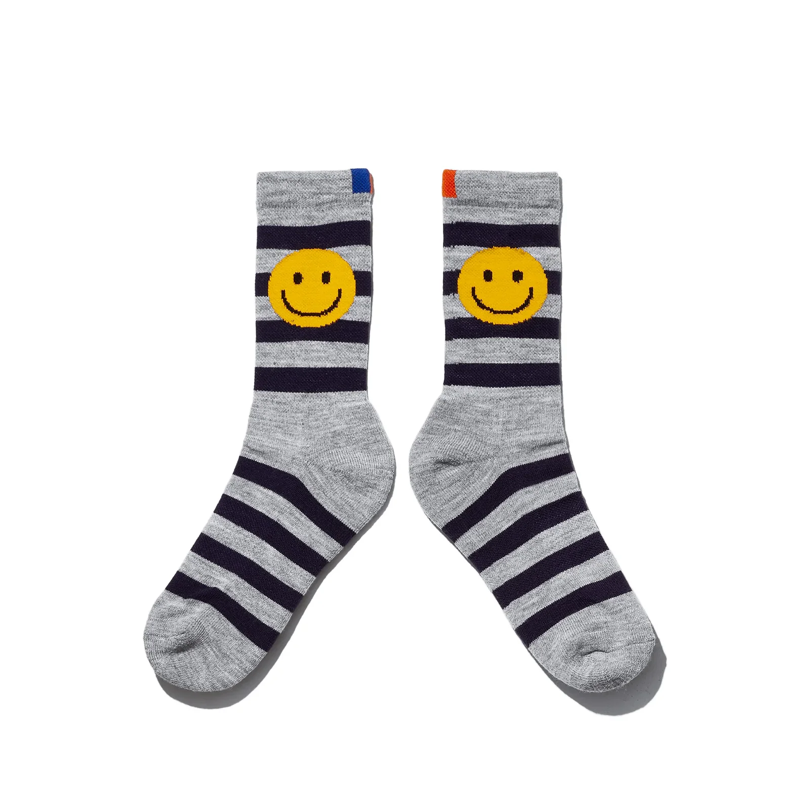 Image of The Women's Rugby Smile Sock - Heather Grey/Navy