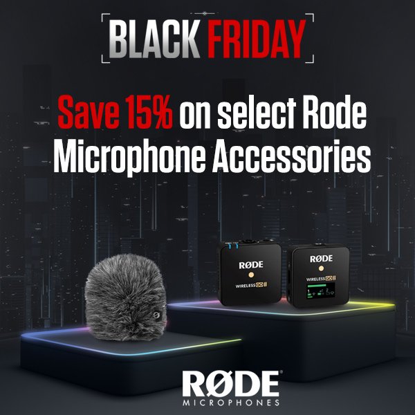 Save 15% on Selected Rode Microphone Accessories