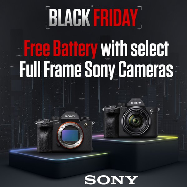 Free Sony NP-FZ100 Battery with select Full Frame Sony Cameras