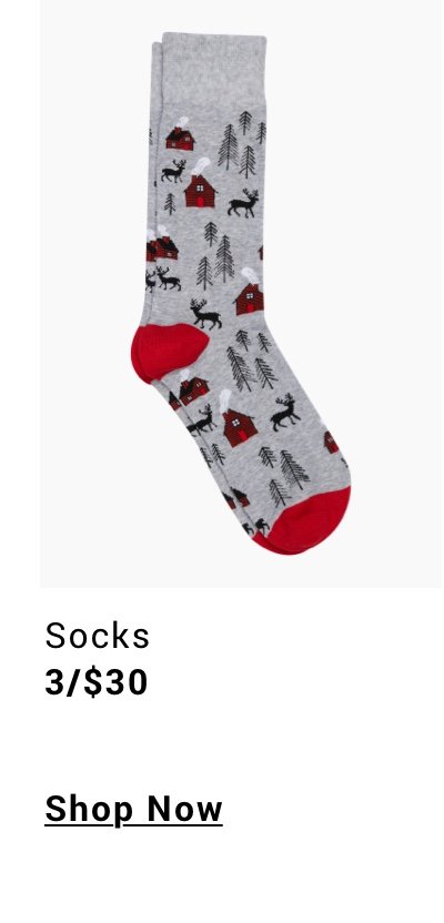 3 for 30 socks