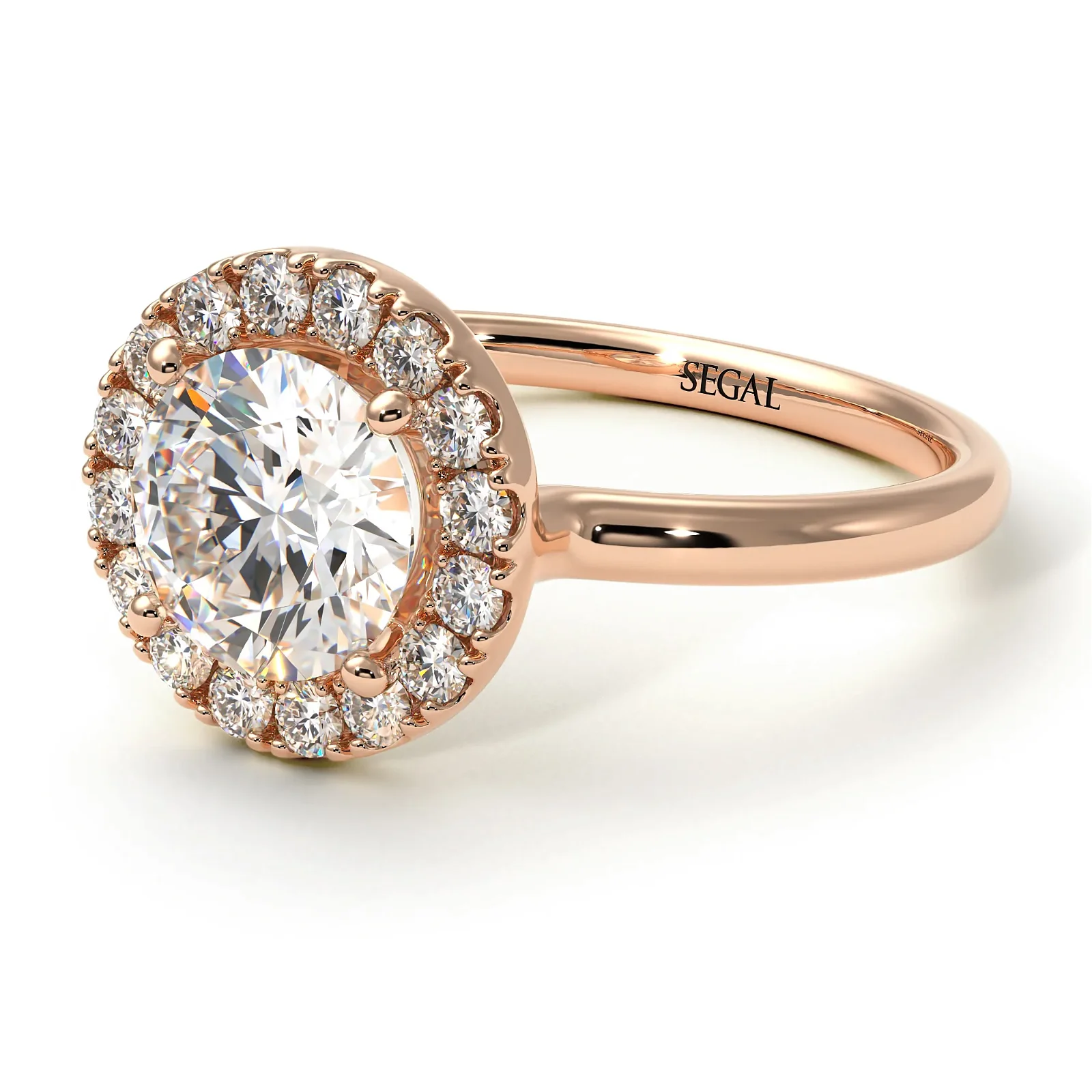 Image of 1ct Round Diamond Engagement Ring - Natalia No. 2