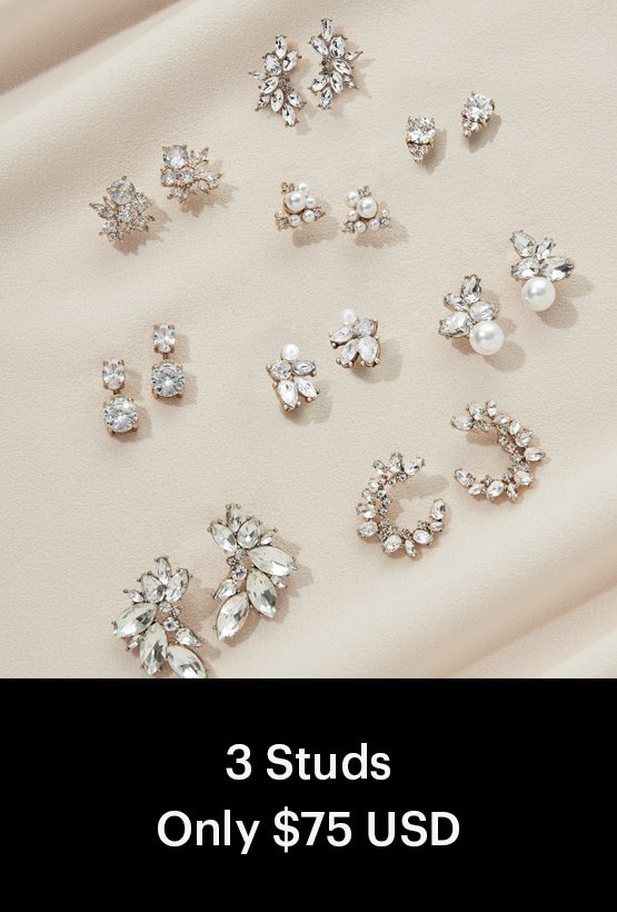 3 Studs - only $75 USD