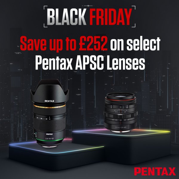 Save up to £252 on select Pentax APSC Lenses
