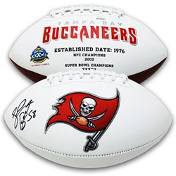 Shaquil Barrett Signed Autographed Super Bowl LV Champions Tampa Bay Buccaneers White Panel Football - JSA Authentic
