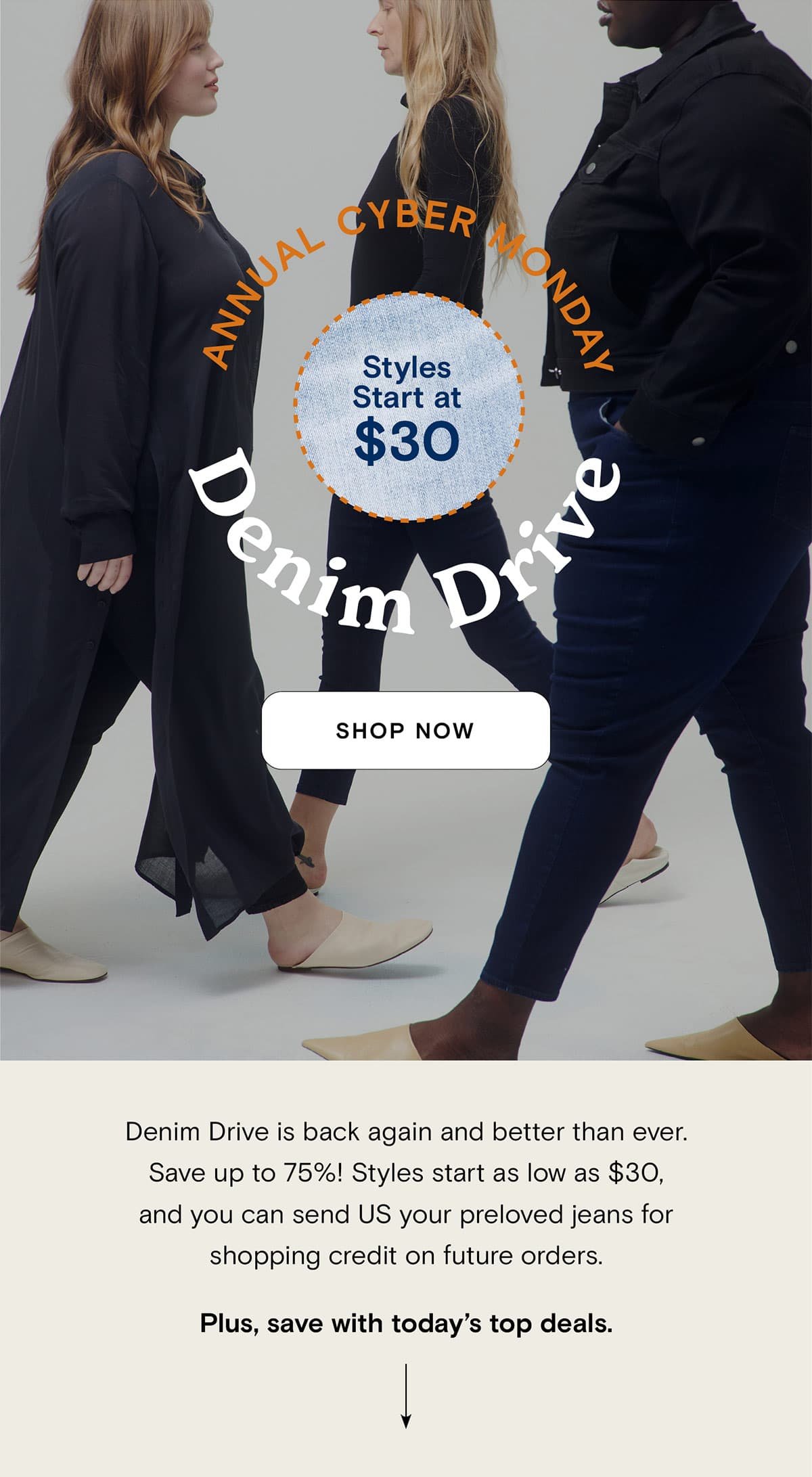 It's our annual Denim Drive! Shop denim starting at $30