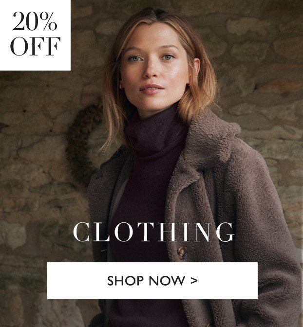 20% OFF CLOTHING | SHOP NOW