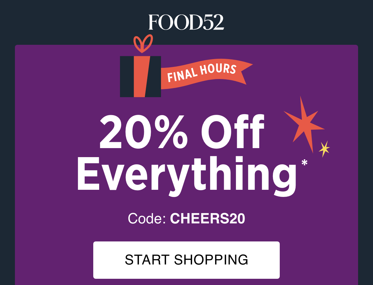 20% OFF Everything | Use Code: CHEERS20