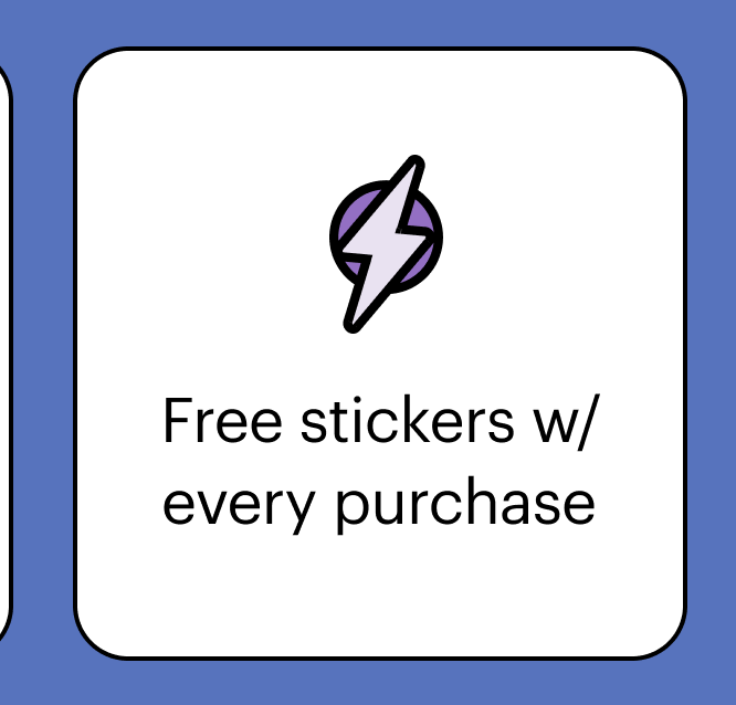 Free Stickers With Every Purchase