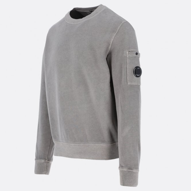 Brushed Titanium Resist Dye Sweatshirt
