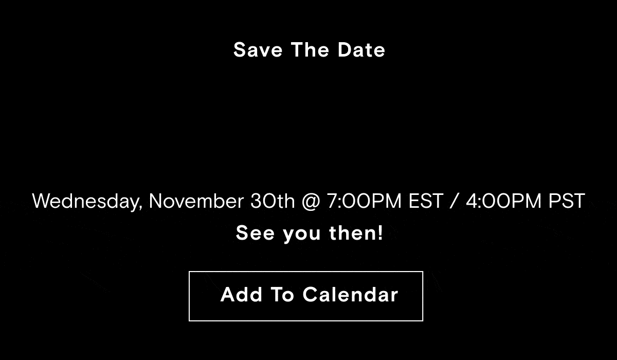 Save the date for our next livestream!