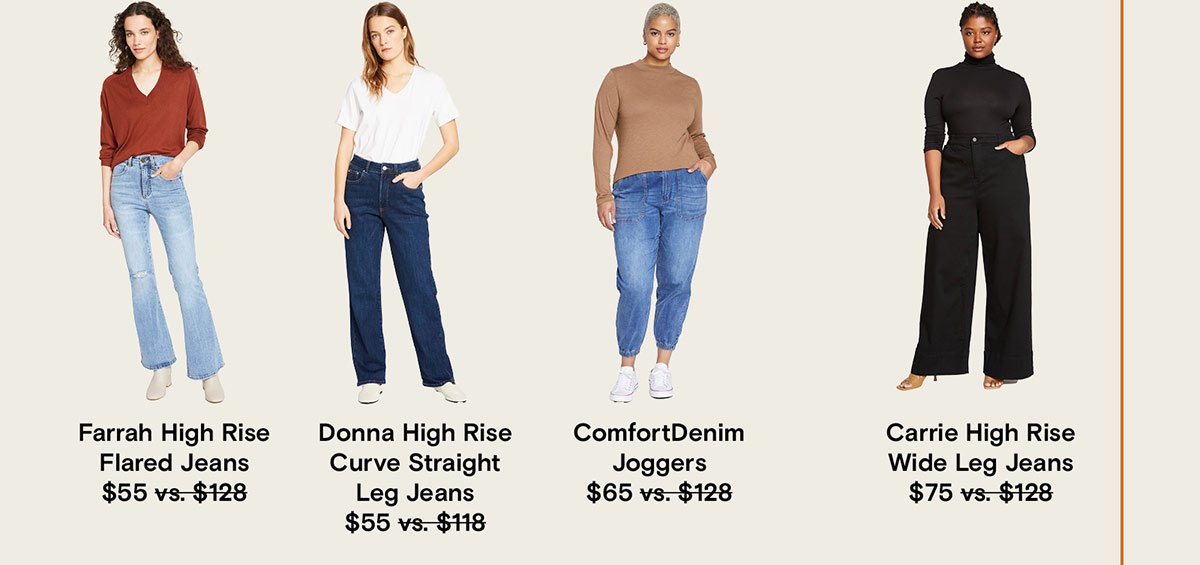 We recommend these denim styles for you