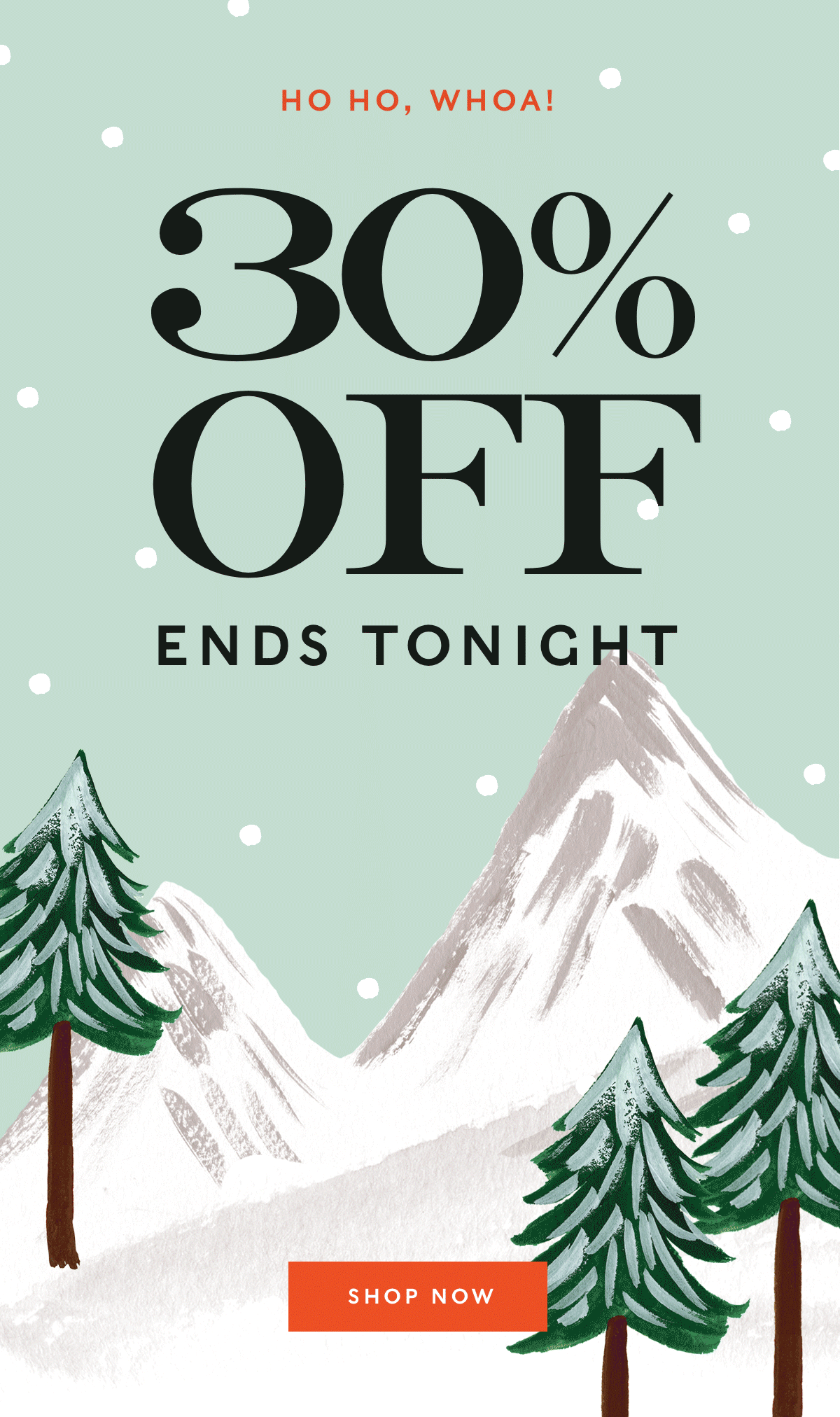 30% Off Everything ends tonight. Use Code MERRY30