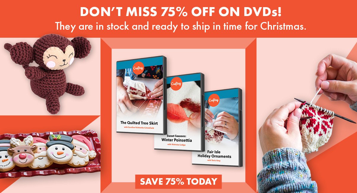 Don’t Miss 75% Off on DVDs!  They are in stock and ready to ship in time for Christmas.