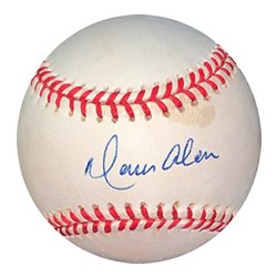 Moises Alou Autographed Signed RONL Rawlings Official National League Baseball tone spots- JSA Hologram #EE62975 (Pirates/Astros/Giants)
