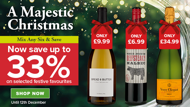 A Majestic Christmas: save up to 33% on Festive Favourites when you Mix Any Six & Save
