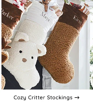 COZY CRITTER STOCKINGS