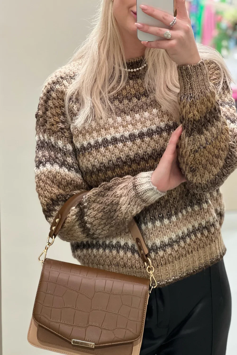 Image of Gio Sweater Brown Mix