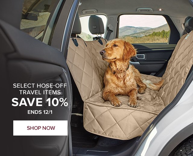 Select Hose-Off Travel Items Save 10% Ends 12/1