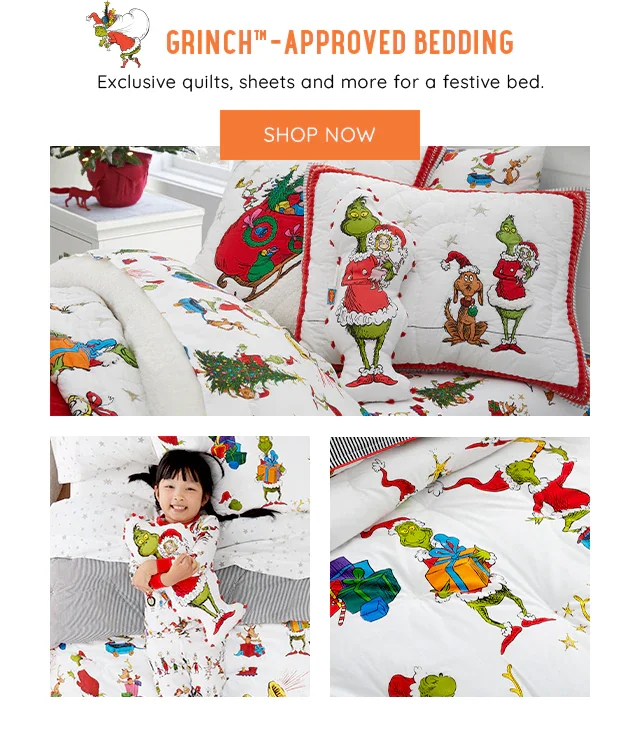 GRINCH APPROVED BEDDING