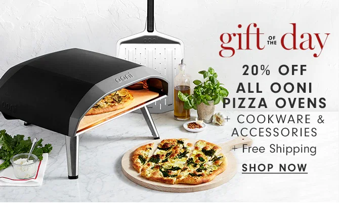 20% Off All Ooni Pizza Ovens + cookware & accessories + Free Shipping  - shop now