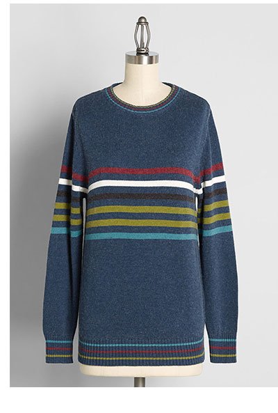 Hyped For Stripes Pullover Sweater