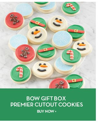 Bow Gift Box Premier Cutout Cookies