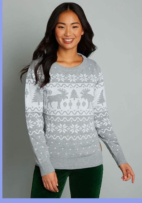 Merry-Making Moose Sweater