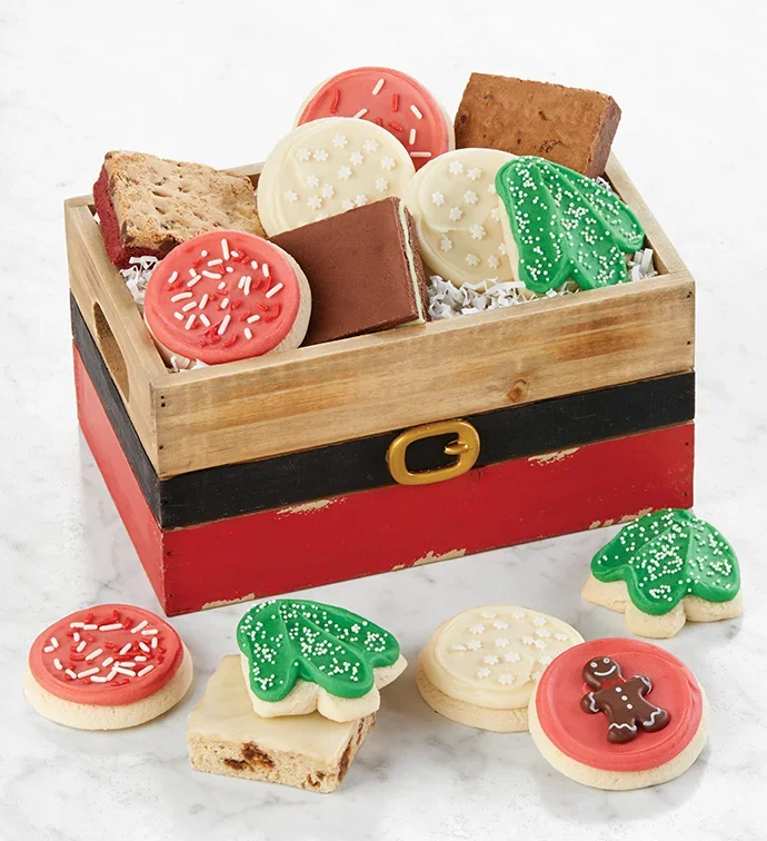 Santa Treats Cookie And Brownie Crate -  ..