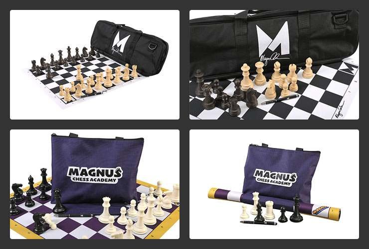 Introducing The Magnus Signature Series Chess Set, Bag and Board Combinations