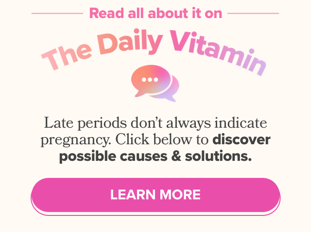 Late periods don't always indicate pregnancy. Click below to discover possible causes & solutions