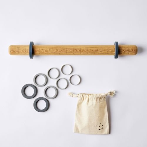 Five Two Adjustable Rolling Pin with Measuring Rings